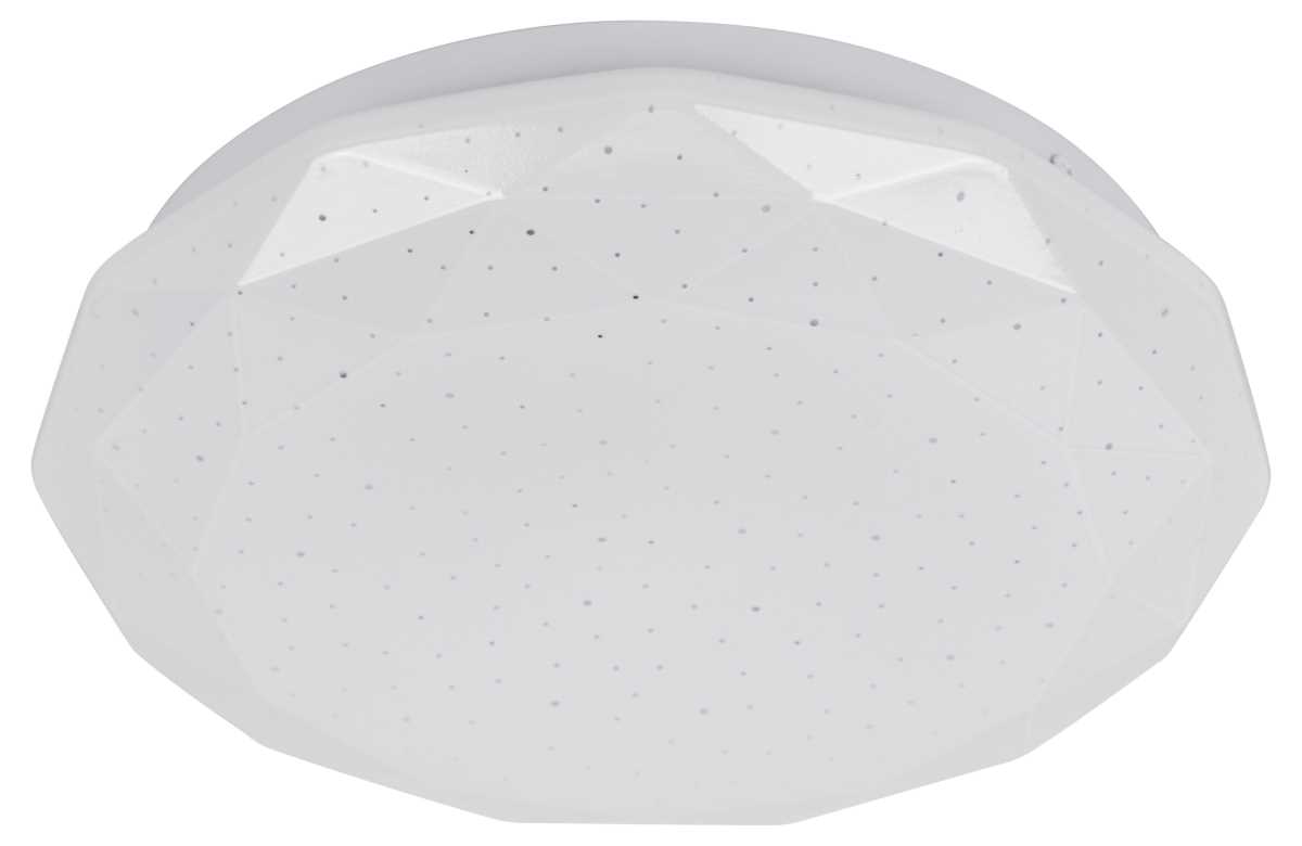 Потолочные светильник Светильник потолочный светодиодный ЭРА Классик без ДУ WH -6,5K Slim Sparkle, Белый белый пластиковые / металл / пластик — фото 5