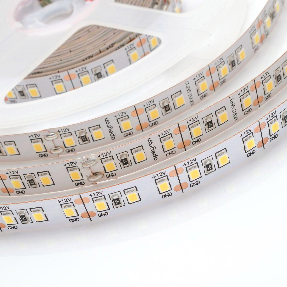 Светодиодные лент Светодиодная лента Apeyron m 120LED m 2835SMD теплый белый 3M 210BL белый пластиковые — фото 6