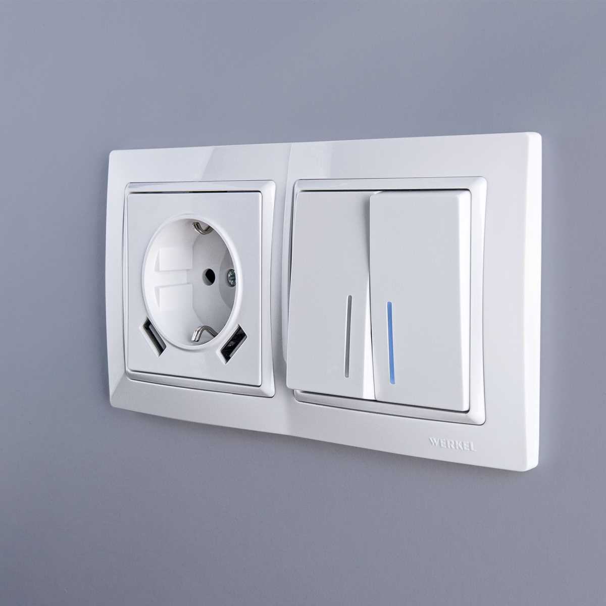 Электротовар Рамка на 2 поста Werkel Snabb basic белый W0022001 4690389161346 белый поликарбонат — фото 4