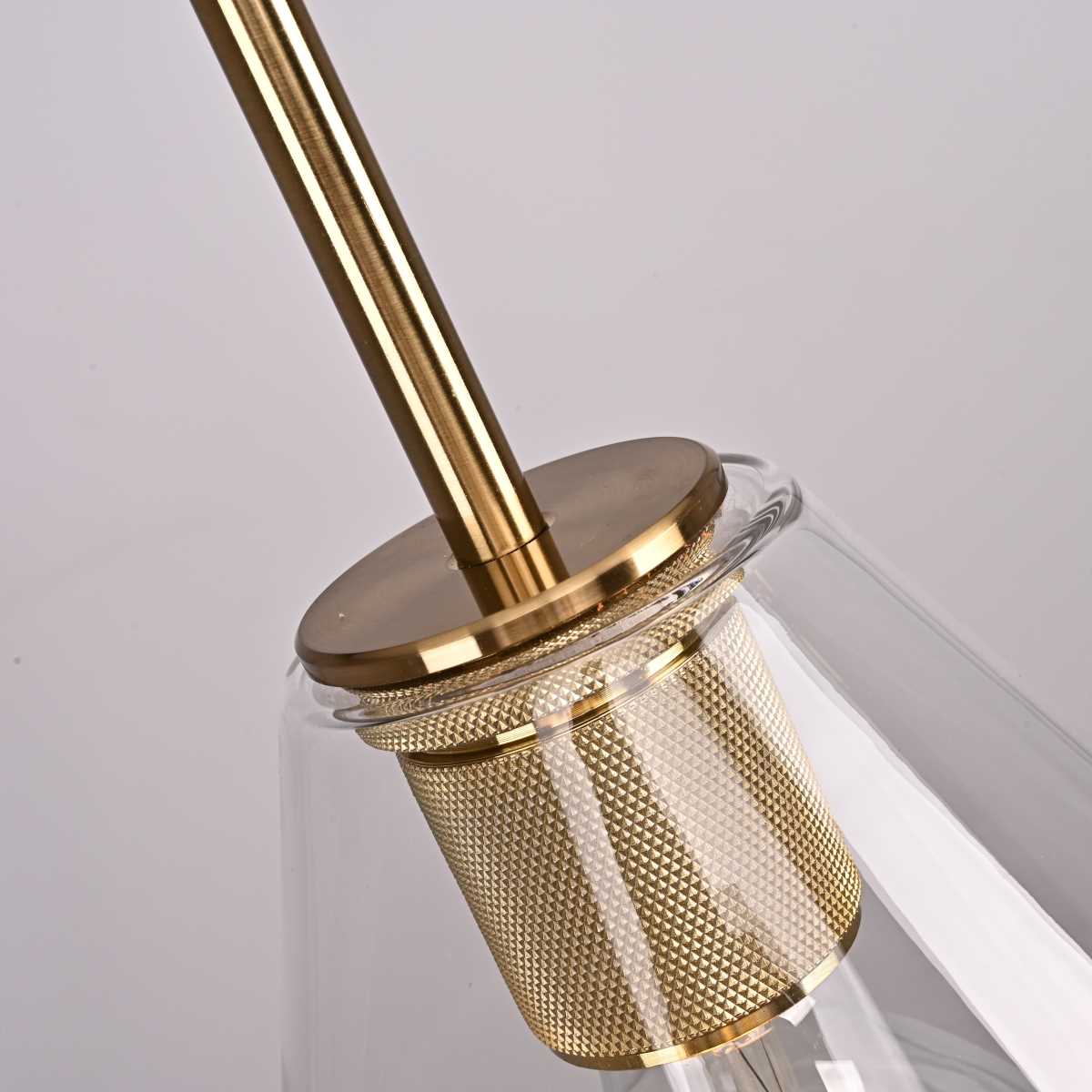Подвесные светильник Светильник RH Utilitaire Funnel Pendant, Латунь латунь металлические / металл / стекло — фото 6