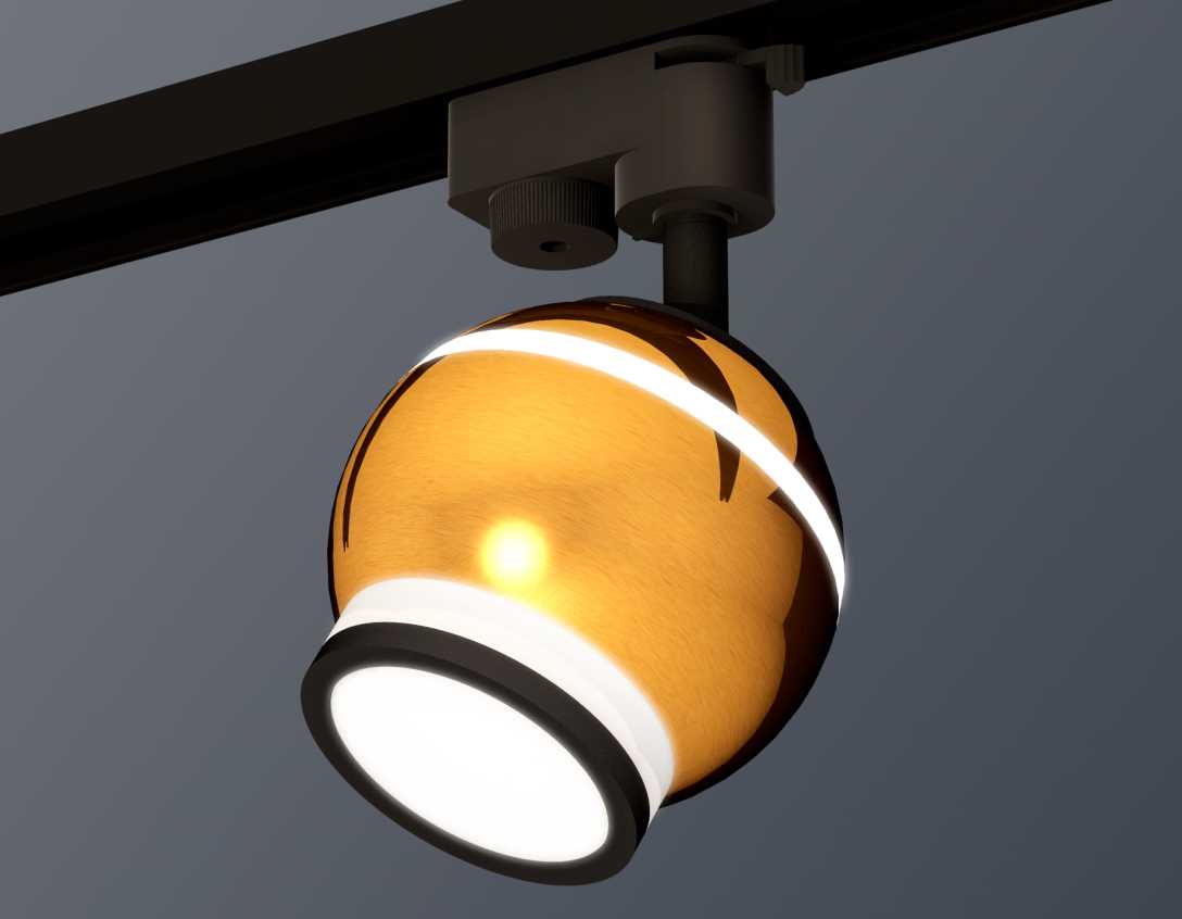 Светильник Комплект трекового светильника Ambrella light Track System XT (, ), Золото золото акрил / металл — фото 3