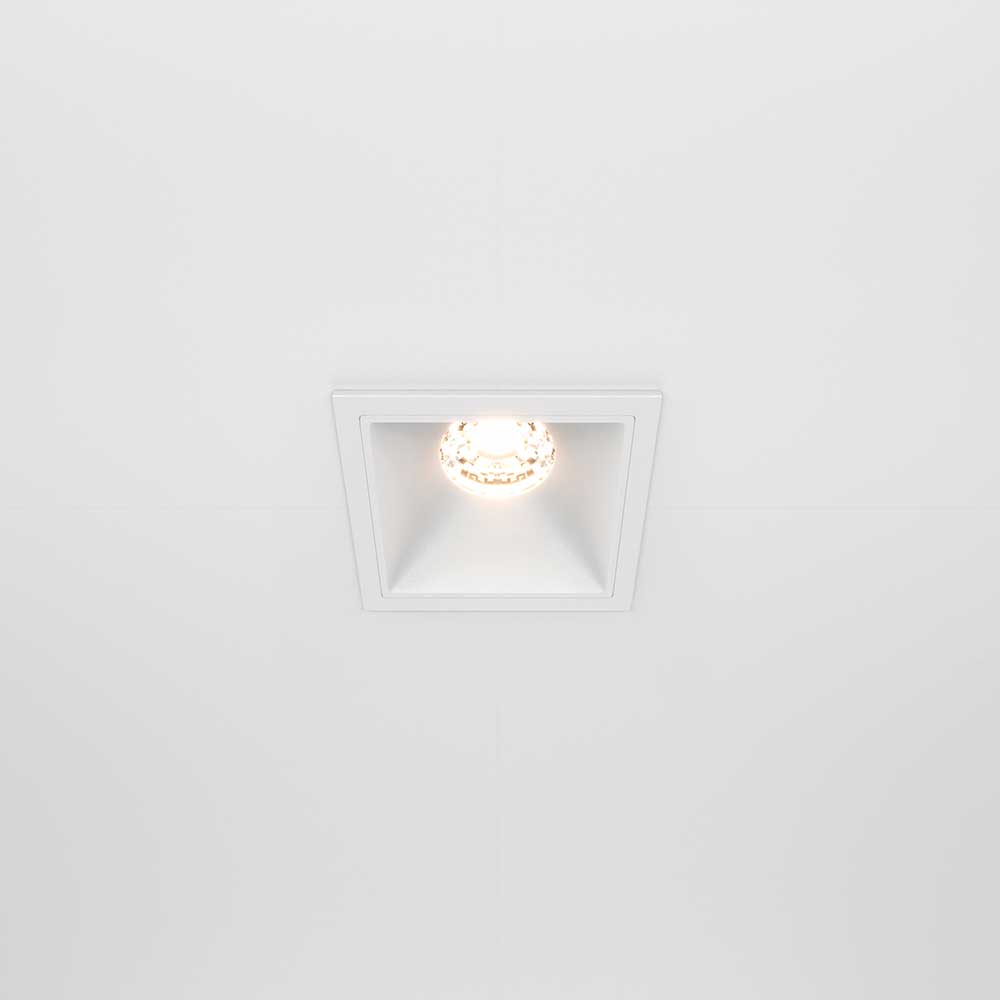 Офисное освещение Встраиваемый светильник Maytoni Alfa LED DL043-01-10W3K-SQ-W, Белый белый металлические / алюминий и пластик — фото 4