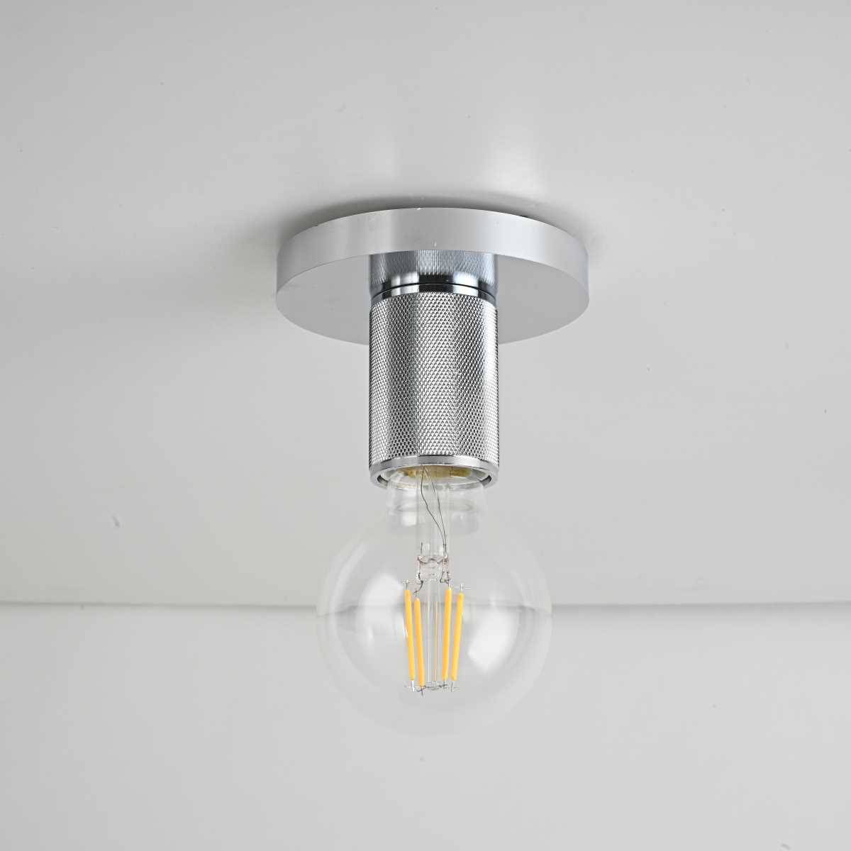 Потолочные светильник Светильник RH Utilitaire Socket Flushmount, Никель никель металлические / металл — фото 5