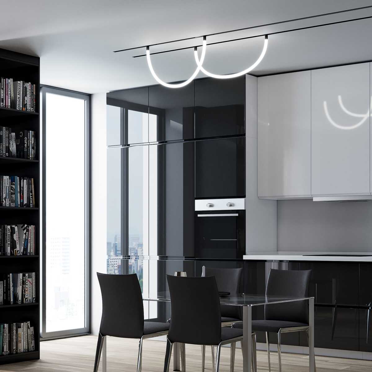 Трековые светильник Трековый светодиодный светильник Elektrostandard Full Light N01 85026 01, Белый белый силикон / пластик — фото 6
