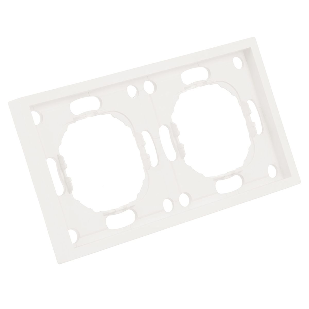 Электротовар Рамка 2-постовая Stekker Эмили белый фарфор PFR00-5002-01 49885 белый поликарбонат — фото 6