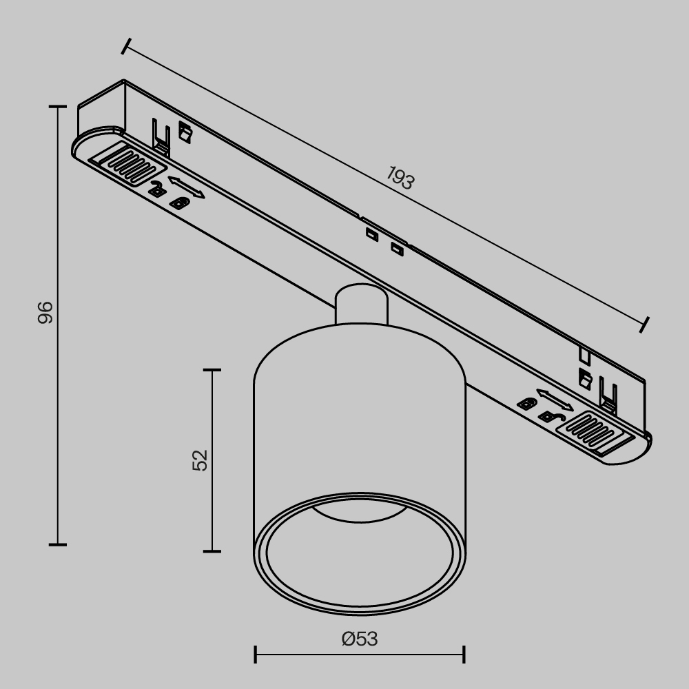 Трековые светильник Трековый светодиодный светильник Maytoni Technical Magnetic Exility Alfa S, Латунь латунь металлические / алюминий — фото 6