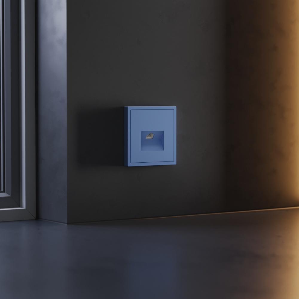 Электротовар Накладка для розетки компьютерной RJ45 кат.6, S70 (деним) Voltum VLS001315 поликарбонат — фото 6