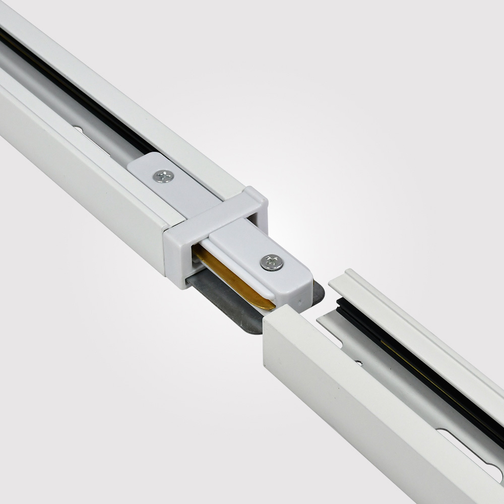 Трековые систем Коннектор прямой Hesby Lighting Skylite для накладного шинопровода 220В, белый… белый металлические / полимер, металл — фото 2