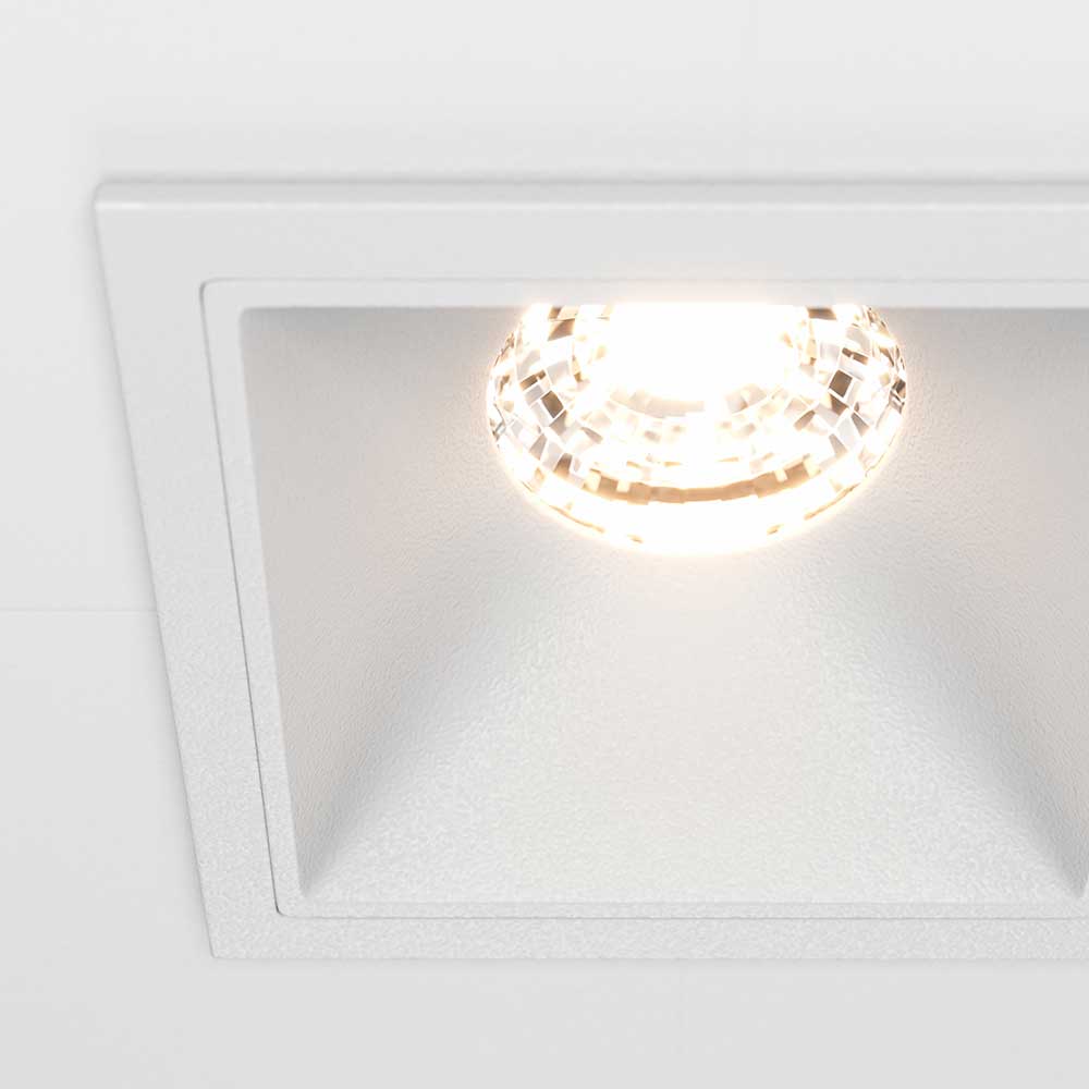Офисное освещение Встраиваемый светильник Maytoni Alfa LED DL043-01-10W3K-SQ-W, Белый белый металлические / алюминий и пластик — фото 6