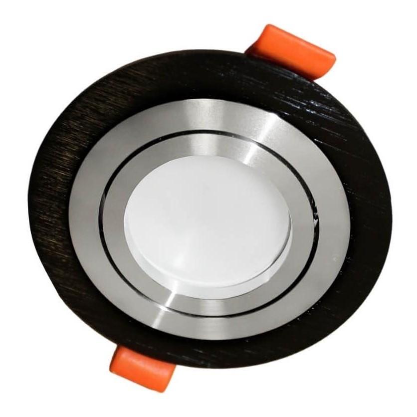 Светильник Встраиваемый светильник Lumina Deco Duka LDC 8062-D90 BK+SL, Черный черный металлические / алюминий — фото 2