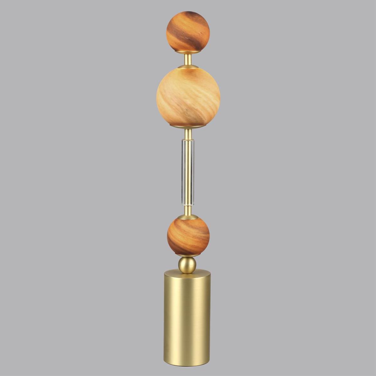Настольная лампа Настольная лампа Odeon Light Callisto Modern, Коричневый коричневый стеклянные / металл / стекло — фото 5