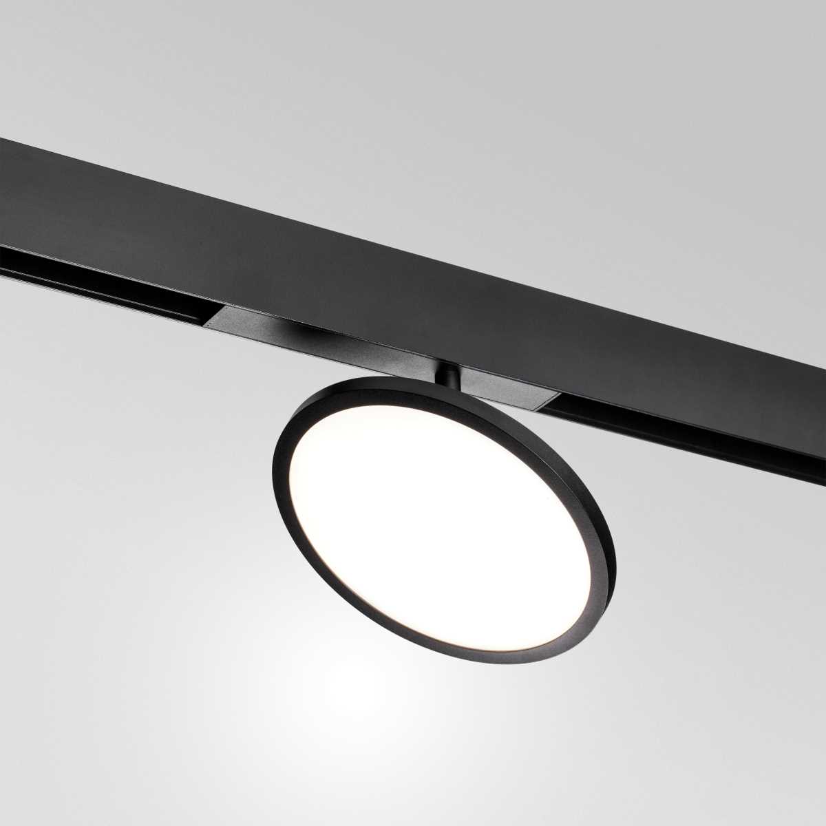 Споты с 1 плафоном Светильник заливающего света поворотный Teta SMART PRO Teta Lightstar черный металл и пластик — фото 2