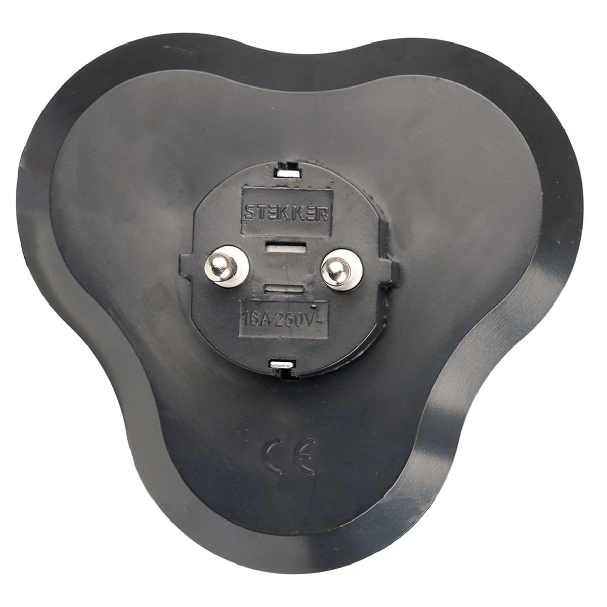 Электротовар Разветвитель сетевой 3-местный с / з Stekker ADP16-23-21, 250V, 16A, ABS пластик,… черный abs-пластик / латунь — фото 2