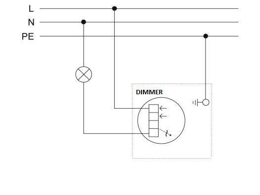 Диммер схема подключения 220