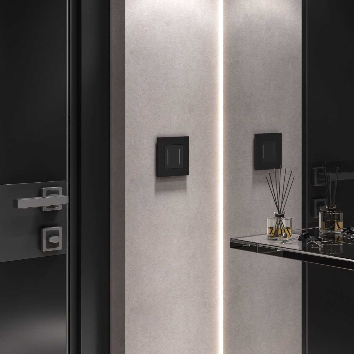 Электротовар Рамка Werkel Slab на 1 пост черный матовый W0012908 4690389193293 черный поликарбонат — фото 2