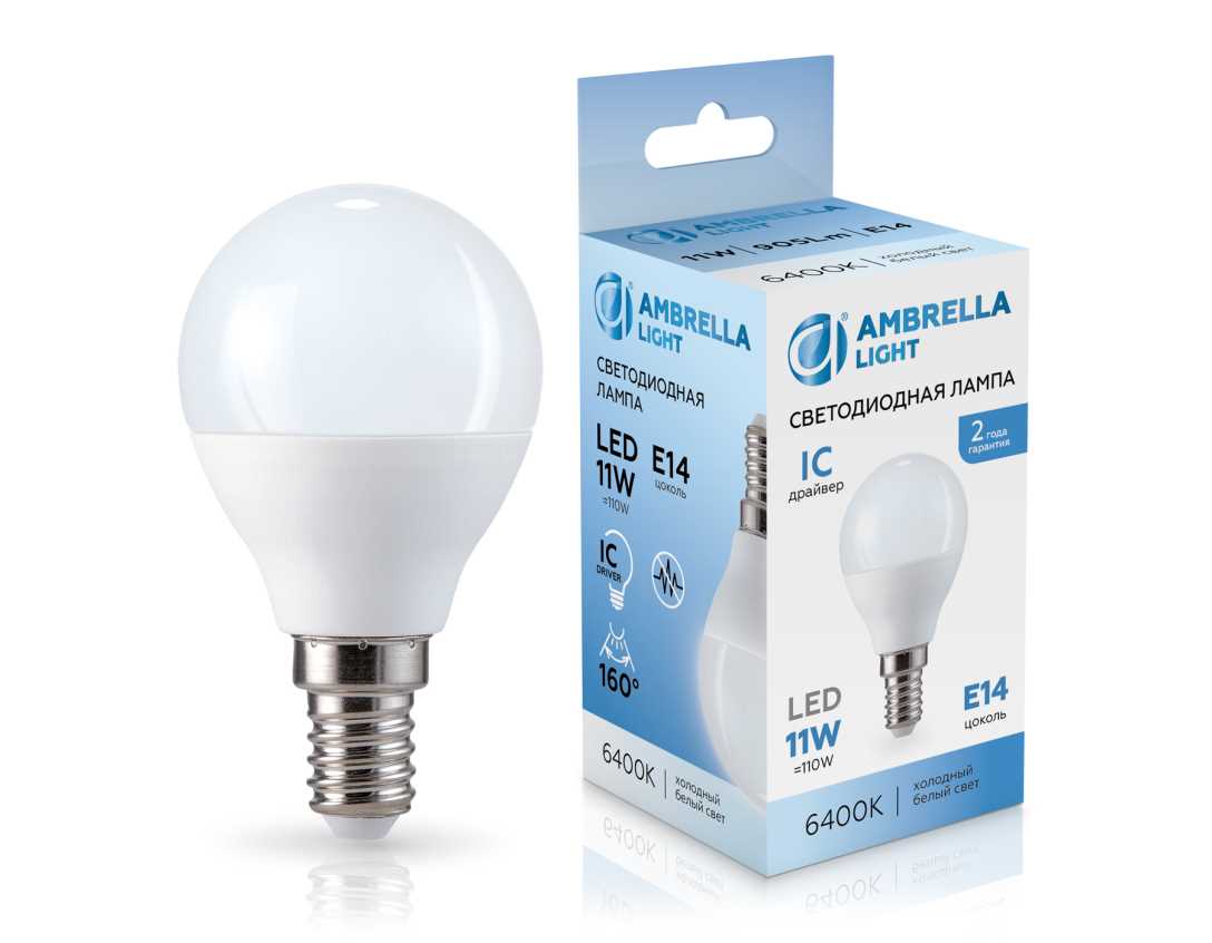Лампочк Лампа светодиодная Шар P45 Ambrella light Bulding — фото 3