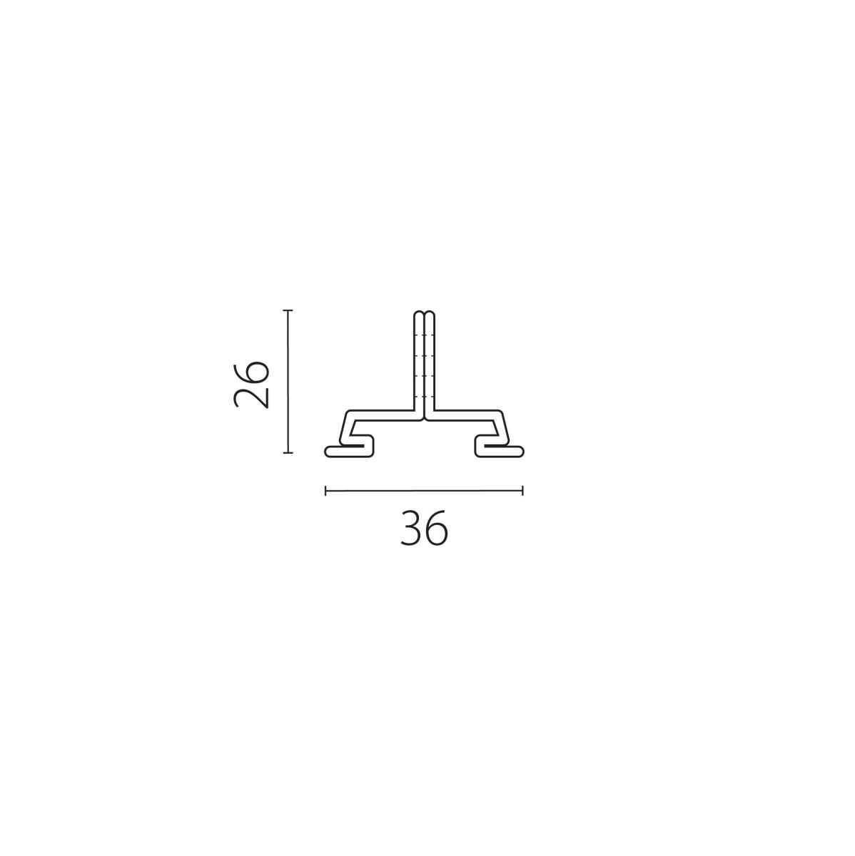Трековые систем Скоба крепежная тип E к треку 5040xx-(F) / (R) Lightstar Quattro 504197-01, Черный черный металлические / металл — фото 2
