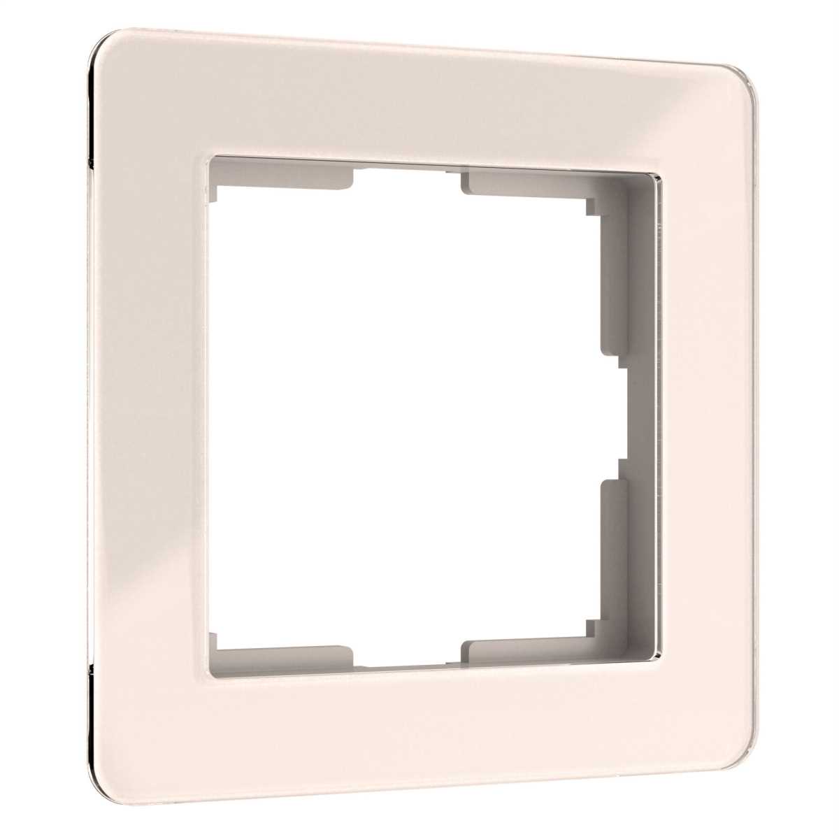 Электротовар Рамка Werkel Acrylic на 1 пост айвори W0012743 4690389186271, Бежевый бежевый акрил — фото 4