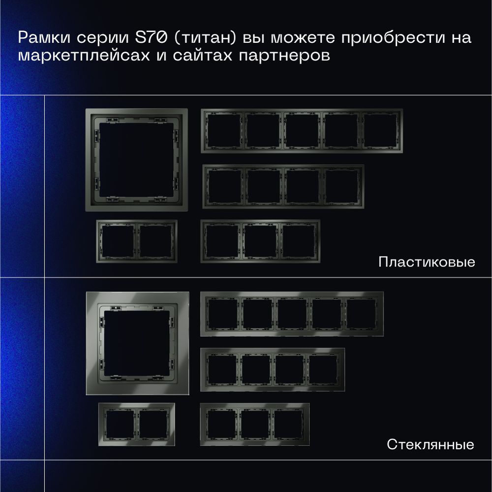 Электротовар Проходной переключатель встраиваемый Voltum S70 одноклавишный с подсветкой 10А,… поликарбонат — фото 6