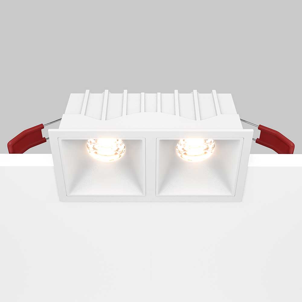 Офисное освещение Встраиваемый светильник Maytoni Alfa LED DL043-02-10W3K-SQ-W, Белый белый металлические / алюминий и пластик — фото 4