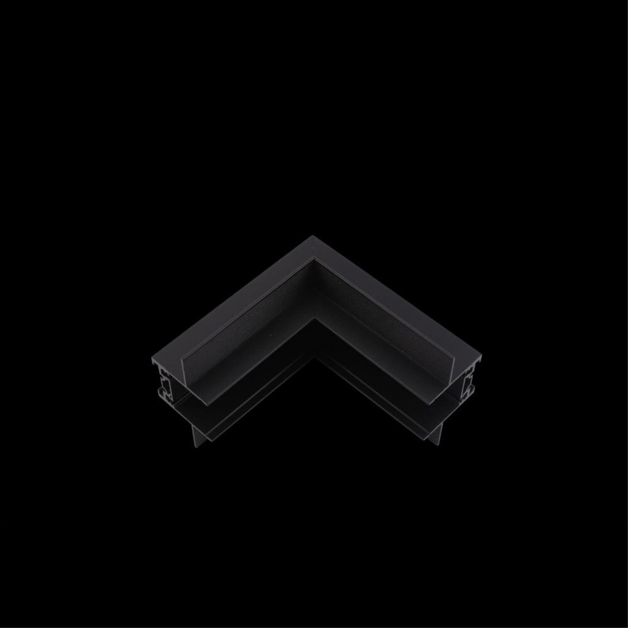 Трековые систем Соединитель угловой внутренний встраиваемый Aployt Magnetic track 48 APL.0182.00.03 черный металлические / алюминий — фото 3