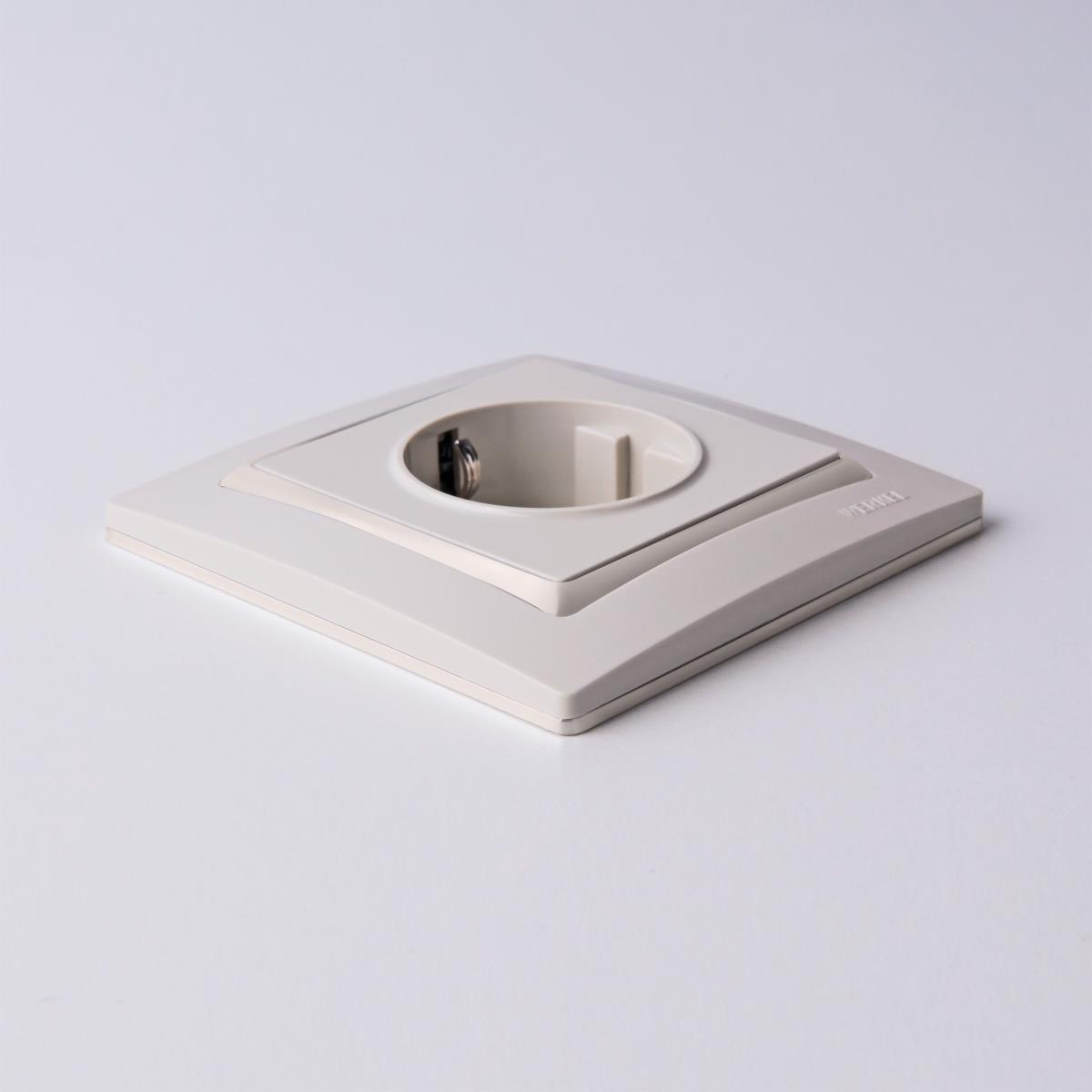 Электротовар Рамка на 1 пост Werkel Snabb basic слоновая кость W0012003 4690389161179, Бежевый бежевый поликарбонат — фото 4
