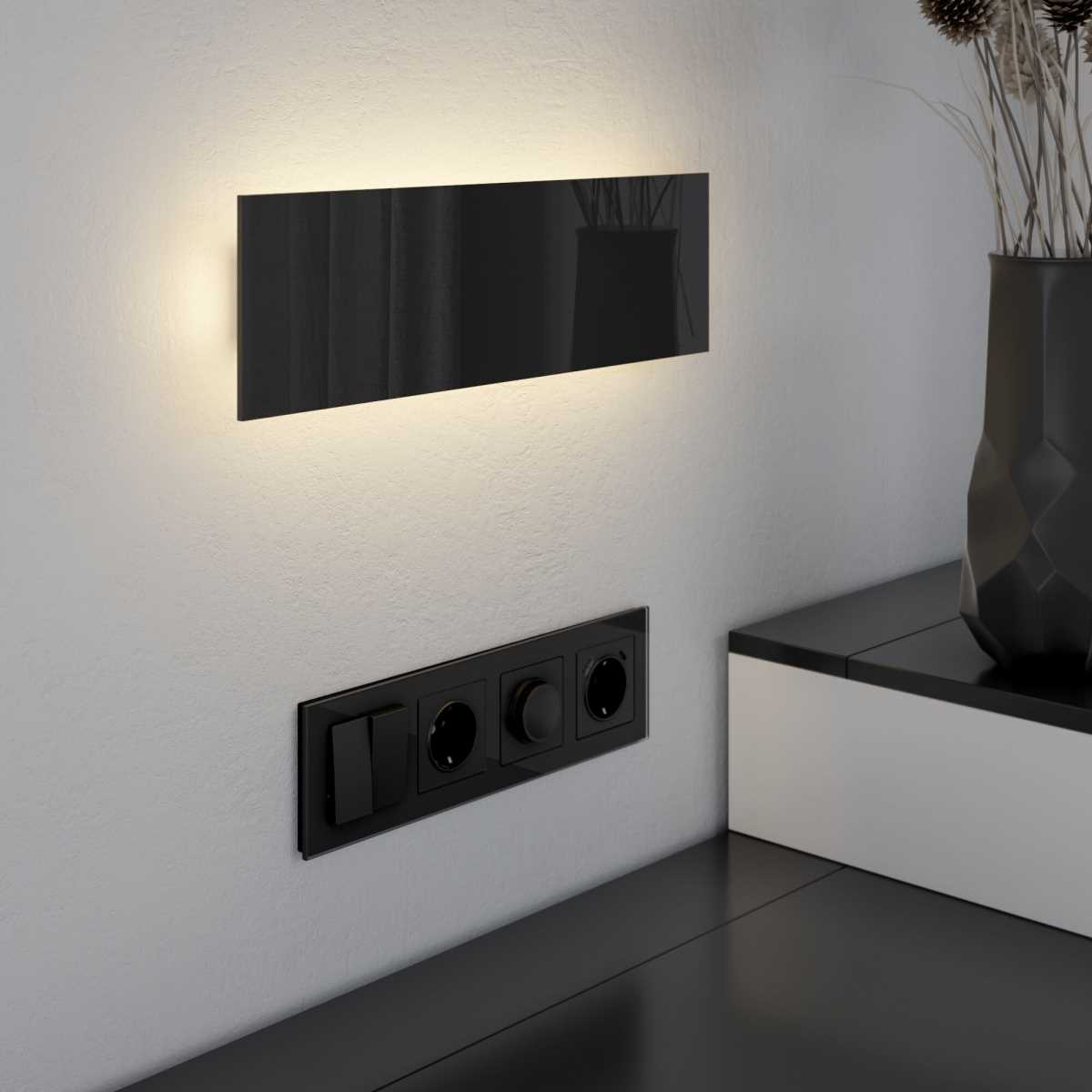 Настенные светильник Настенный светодиодный светильник Elektrostandard Favorit Light MRL 1125 черный черный металлические / алюминий / стекло — фото 3