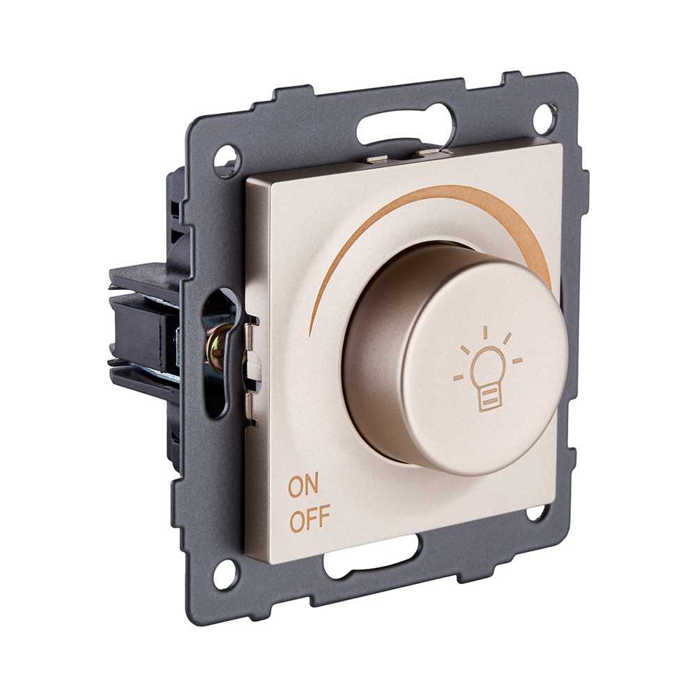 Электротовар Светорегулятор универсальный 500W, золотой Kollinger REA-027GD для Aspekt, Eleganz,… золото — фото 2