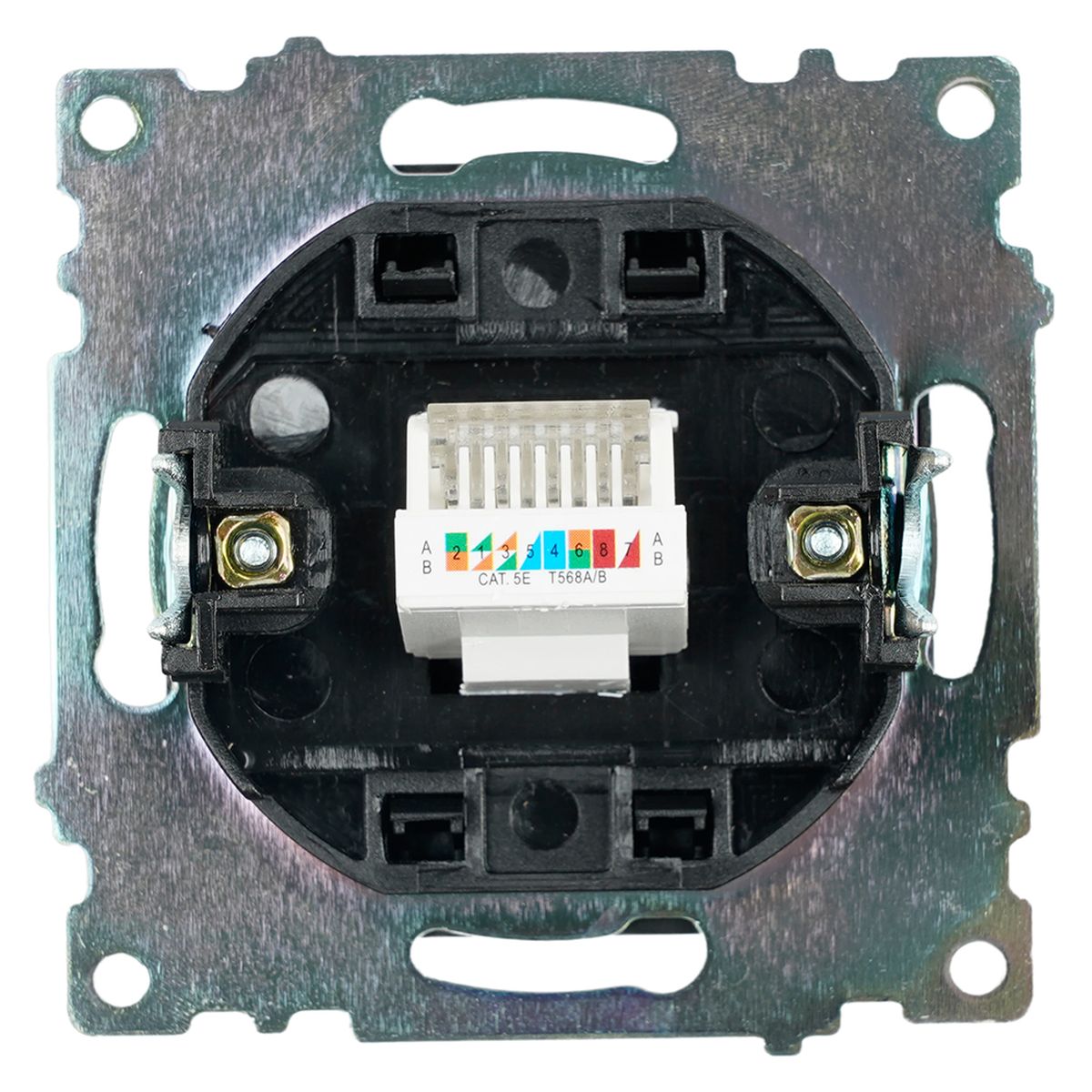 Электротовар Розетка компьютерная RJ-45 Stekker Катрин черный GLS00-7107-05 39613 черный поликарбонат / латунь / хрустальные / сталь — фото 6