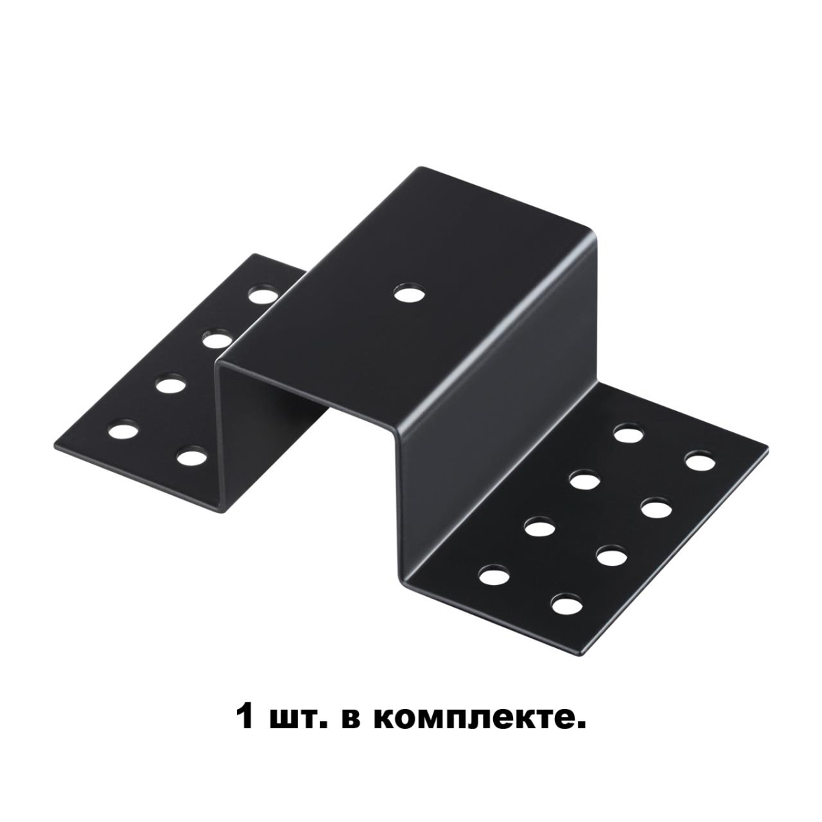 Трековые систем Крепление для встраиваемого монтажа трехфазного шинопровода Novotech Port 135113 черный металлические — фото 2