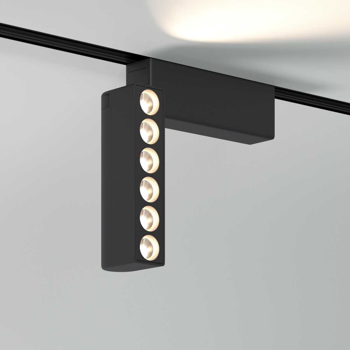Трековые светильник Трековый светодиодный светильник Elektrostandard Flat Magnetic Insight 85090 01 черный черный металлические / алюминий / пластик — фото 4