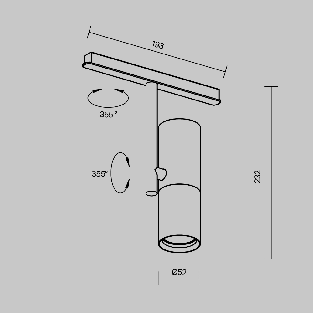 Трековые светильник Трековый светодиодный светильник Maytoni Technical Magnetic Exility Elti, Черный черный металлические / алюминий — фото 6