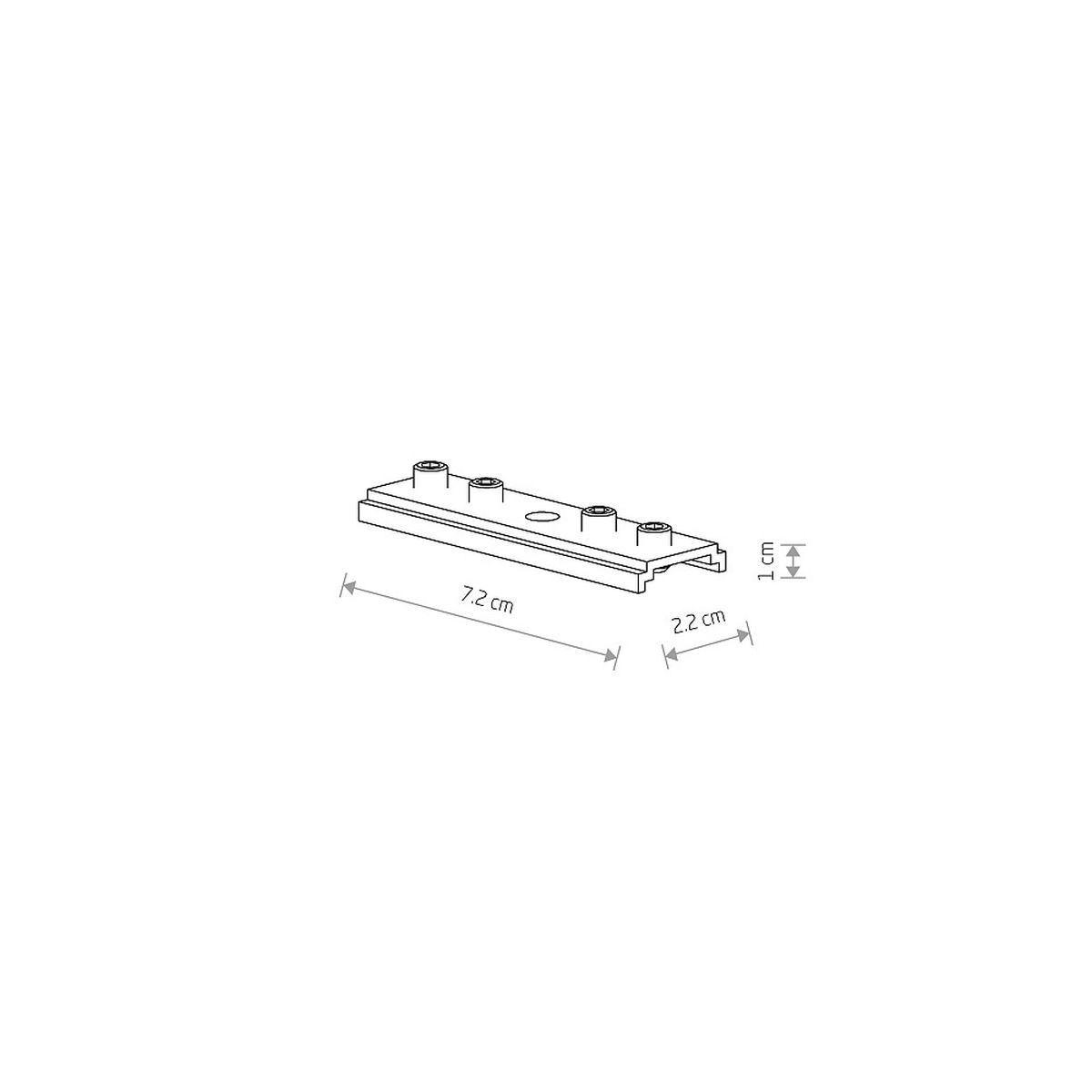 Трековые систем Крепление для магнитных треков Nowodvorski Connector Silver 10171, Белый / Серебро белый металлические / сталь / силикон / металл — фото 6