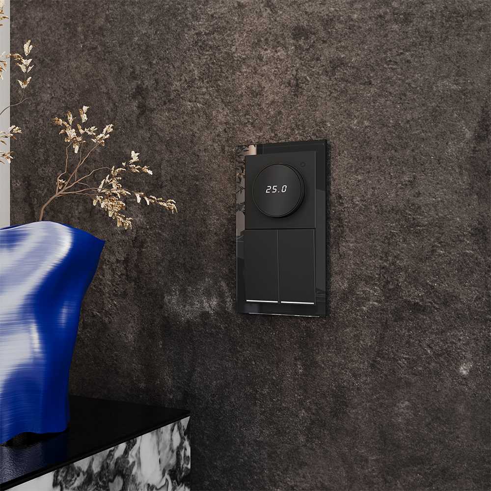 Электротовар Терморегулятор электронный Voltum S70 с индикацией и датчиком, для теплого пола,… черный поликарбонат — фото 2