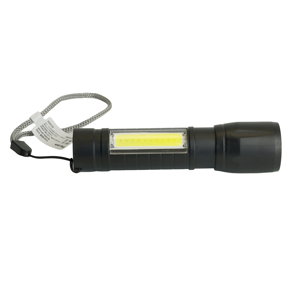 Уличное освещение Фонарь ручной Feron TH2408 с аккумулятором USB ZOOM 51118 черный пластик — фото 5