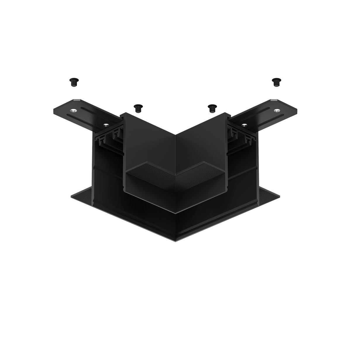 Трековые систем Коннектор L-образный потолок-потолок Denkirs Smart Hide TR2112-BK, Черный черный металлические — фото 3