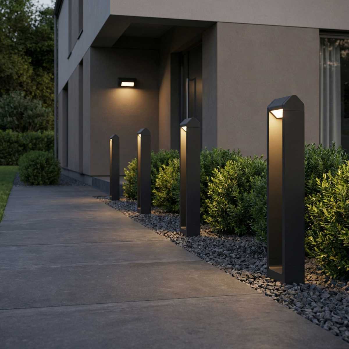 Уличное освещение Уличный светодиодный светильник Elektrostandard Dors F LED (35163 / F) 3000K черный… черный пластиковые / металл / пластик — фото 4