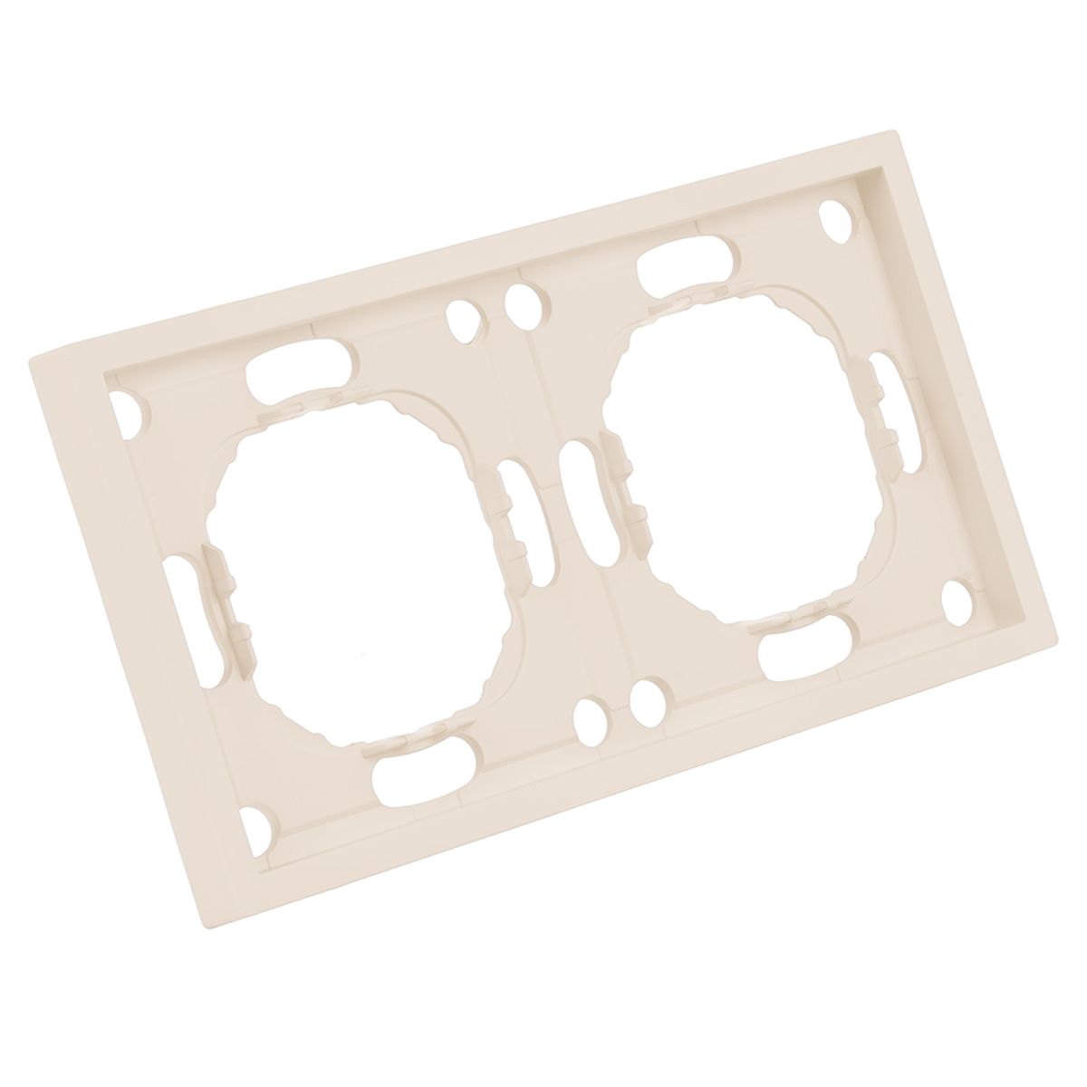 Электротовар Рамка Stekker, PFR00-5002-08 2-местная Эмили, кашемир, soft touch 49911, Бежевый бежевый поликарбонат — фото 6