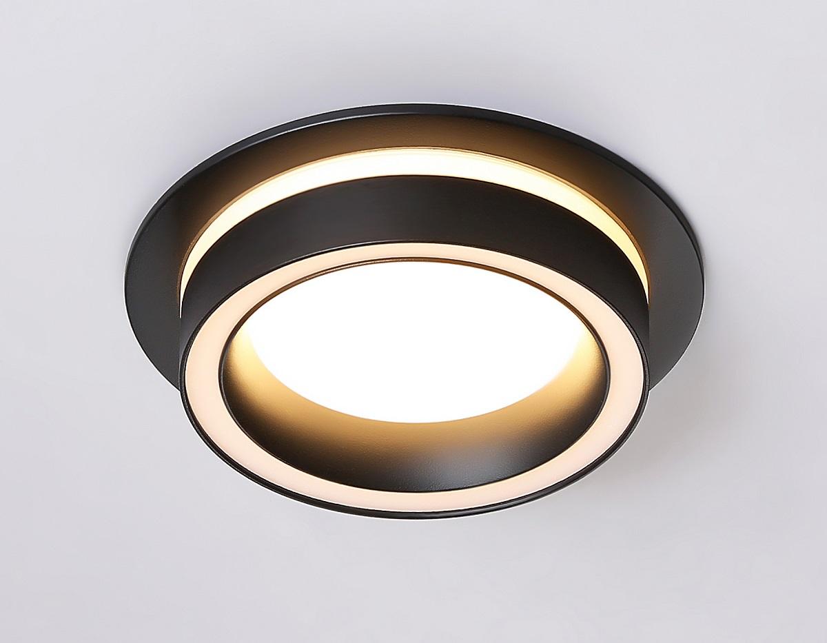 Светильник Встраиваемый светильник Ambrella light Techno Spot Acrylic tech, Черный черный металлические / металл — фото 3