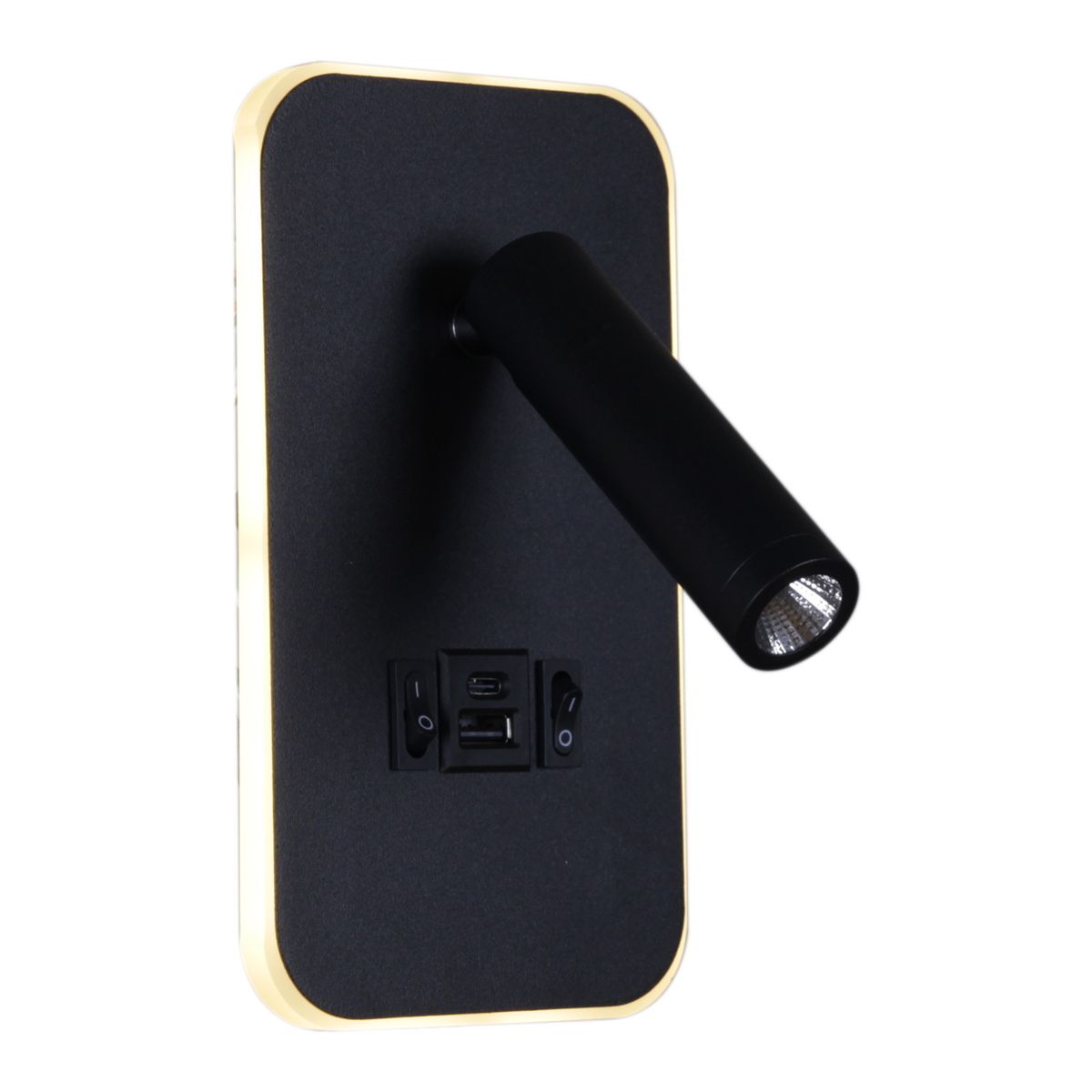 Настенные светильник Настенный светодиодный светильник Reluce 86204-9.2-001KT +USB BK, Черный черный металлические / металл — фото 5