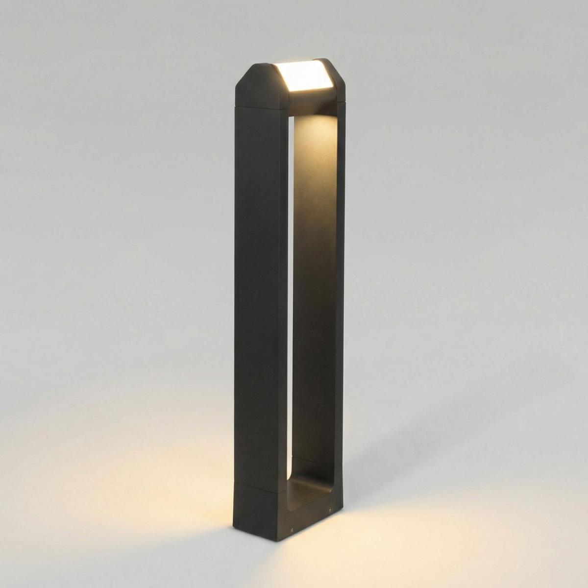 Уличное освещение Уличный светодиодный светильник Elektrostandard Dors F LED (35163 / F) 3000K черный… черный пластиковые / металл / пластик — фото 2