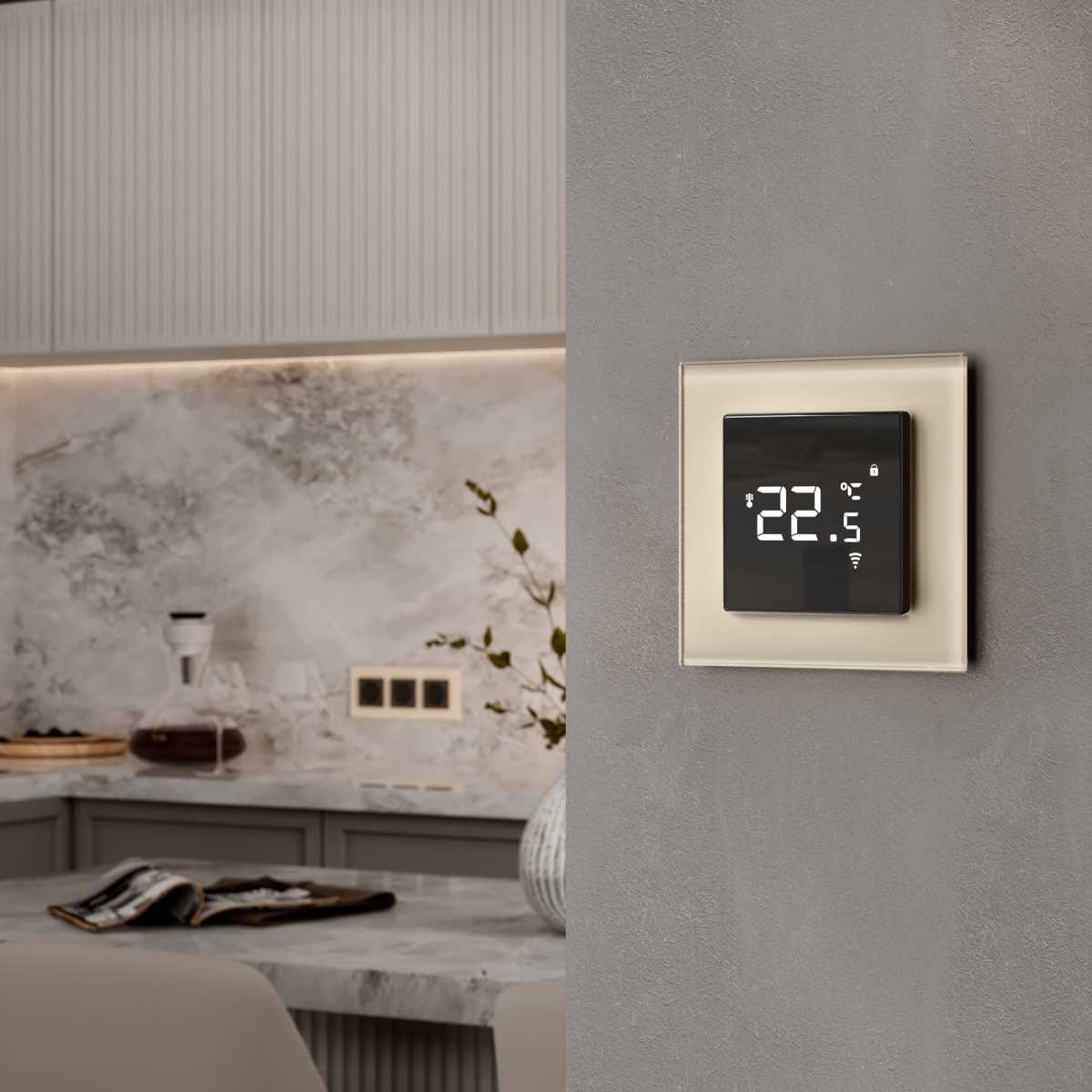 Электротовар Рамка на 1 пост Werkel Favorit молочный W0011141 4690389183362, Бежевый бежевый стеклянные — фото 4
