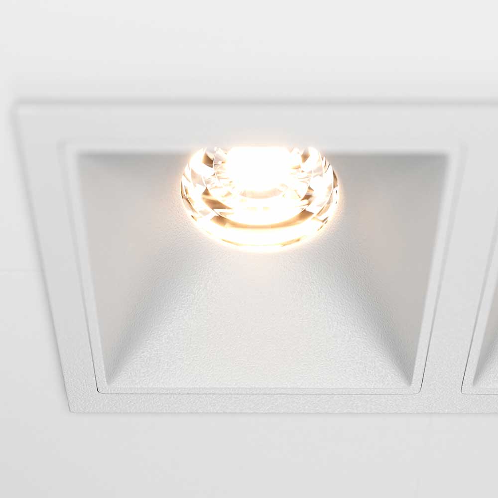 Офисное освещение Встраиваемый светильник Maytoni Alfa LED DL043-02-10W3K-D-SQ-W, Белый белый металлические / алюминий и пластик — фото 2