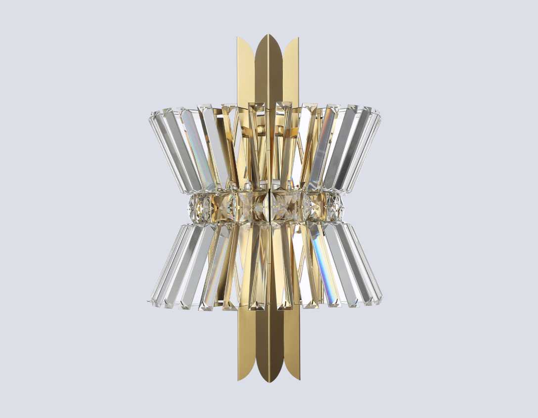 Настенные светильник Светильник с хрусталем Ambrella light High Light, Прозрачный прозрачный металлические / хрусталь — фото 3
