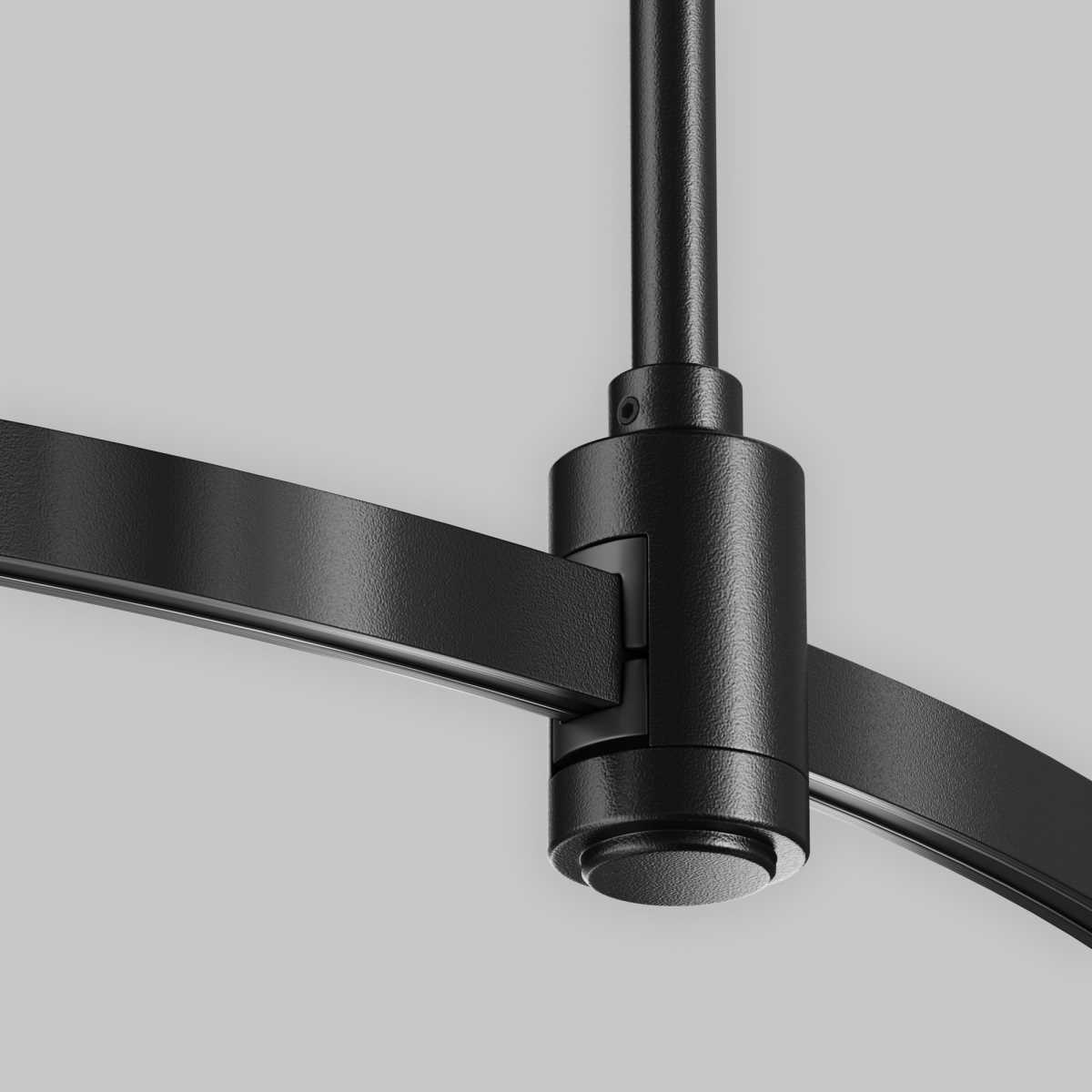 Трековые систем Шинопровод круглый из полукругов 1200мм Maytoni Technical FLARITY Busbar trunkings… черный алюминий — фото 2