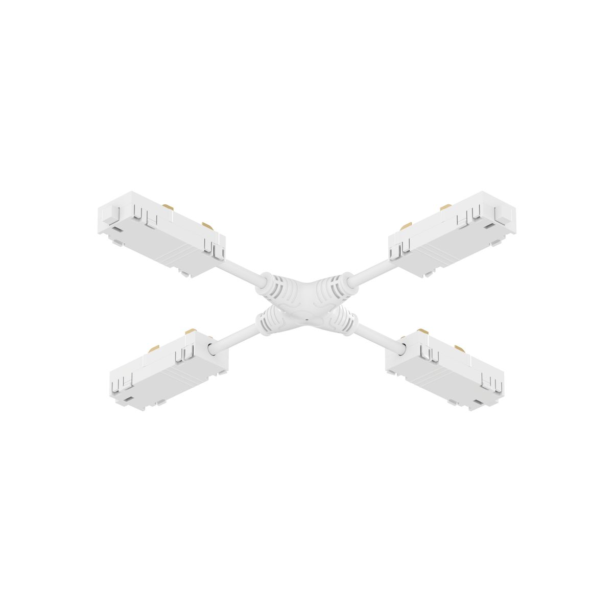 Трековые систем Коннектор X-образный гибкий Denkirs Smart Hide TR2116-WH, Белый белый пластиковые — фото 3