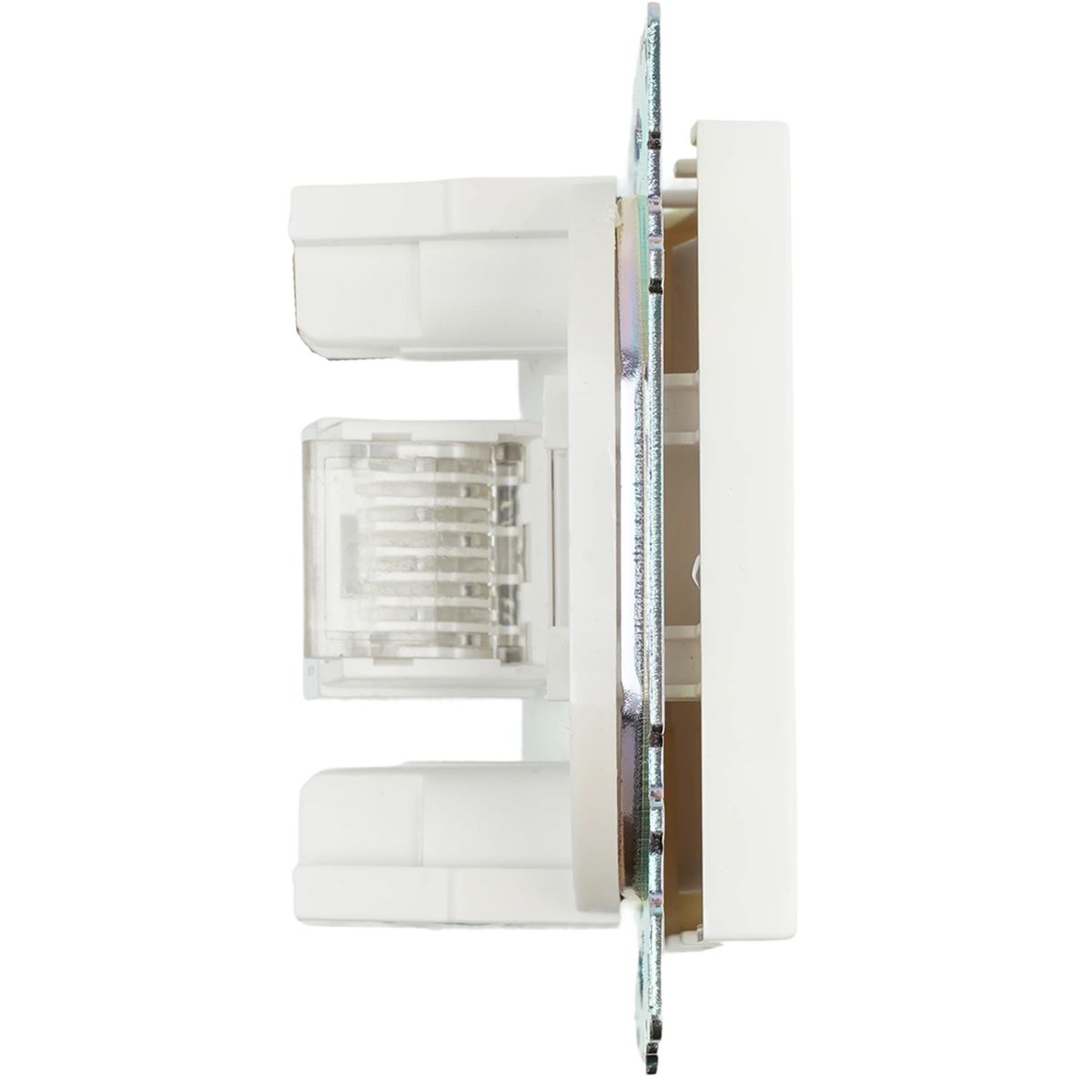 Электротовар Розетка компьютерная RJ-45 Stekker Катрин белый GLS00-7107-01 39305 белый abs-пластик / латунь — фото 5