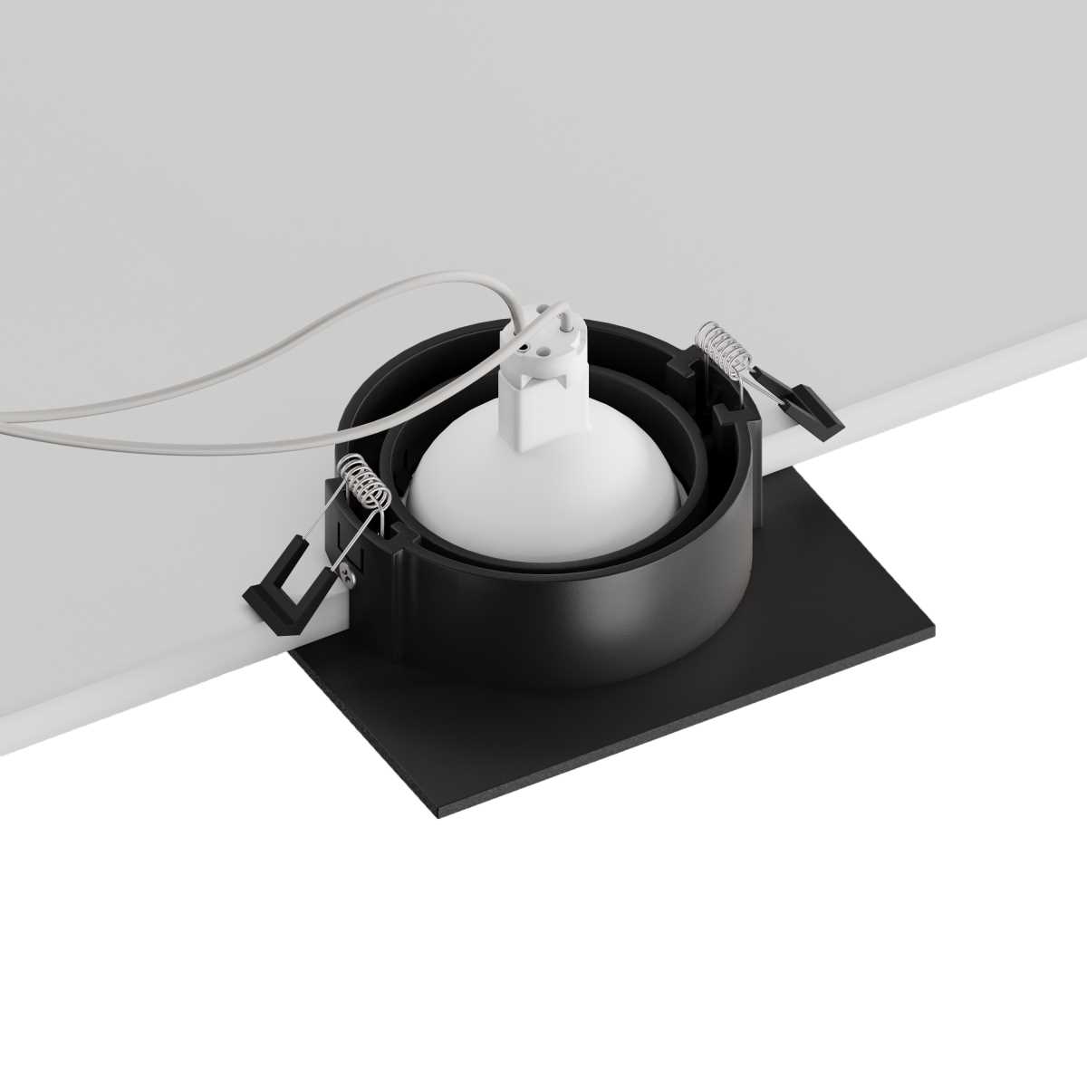 Светильник Встраиваемый светильник Hesby Lighting Hesby Atlas IP, GU5.3, черный HSBL_0118 черный пластиковые / полимер — фото 4