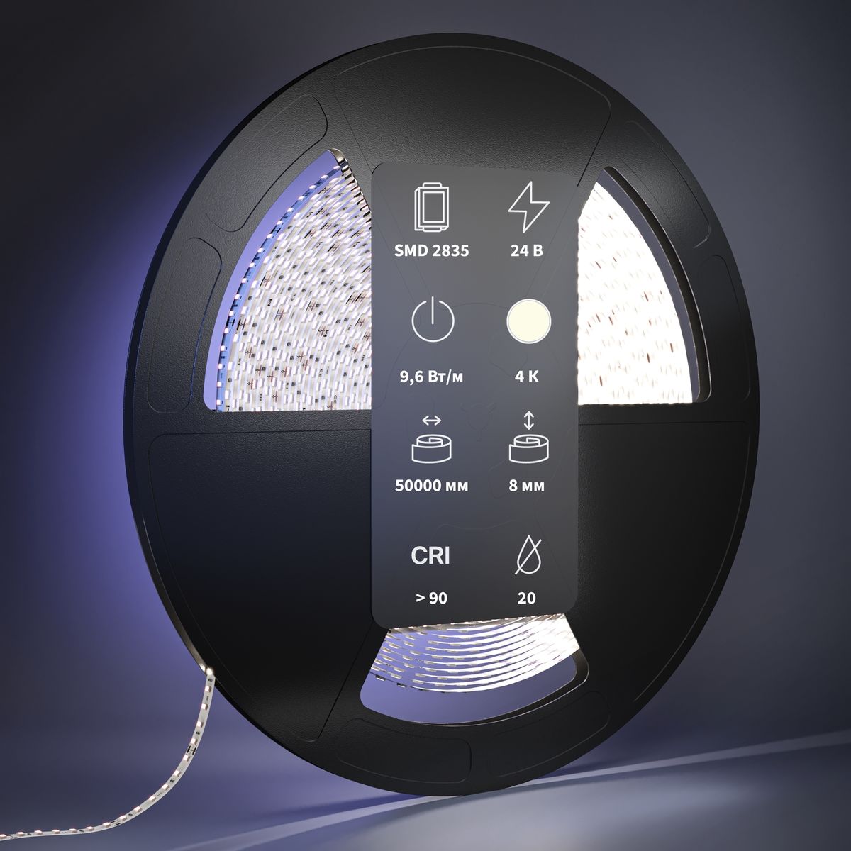 Светодиодные лент Светодиодная лента Maytoni m 120LED m 2835SMD дневной, Белый белый медь — фото 3