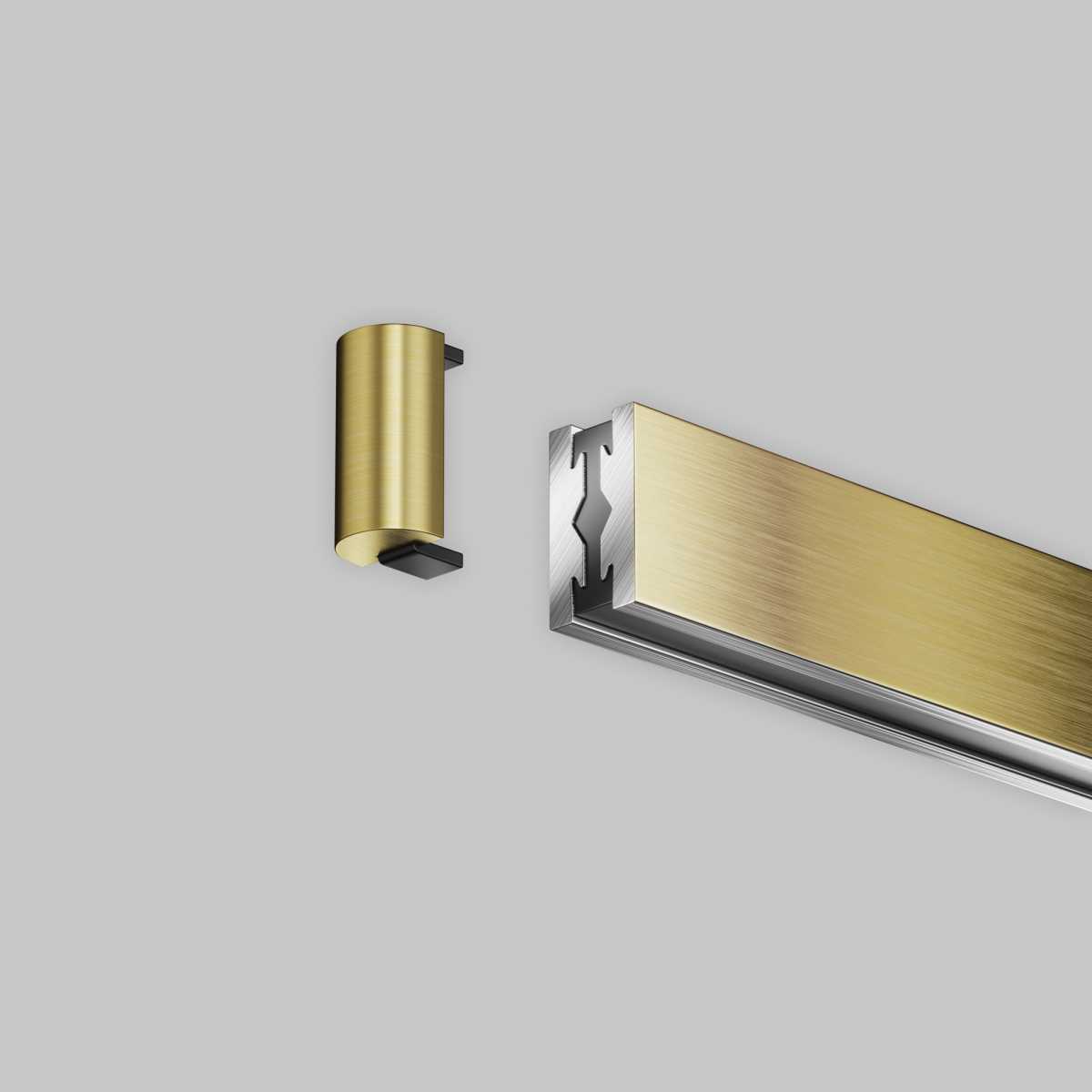 Трековые систем Заглушка торцевая для шинопровода Flarity,1 шт., латунь Maytoni Technical FLARITY… латунь алюминий / алюминий и пластик — фото 2